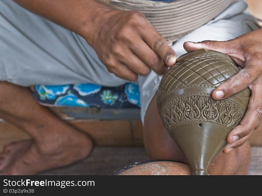 Making pottery