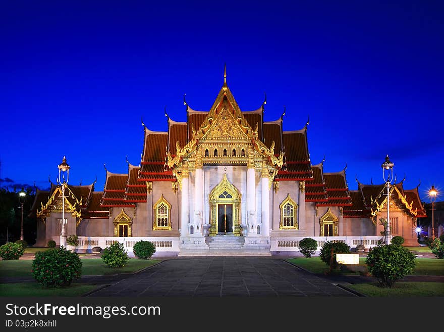 Marble Temple  Bangkok Thailand