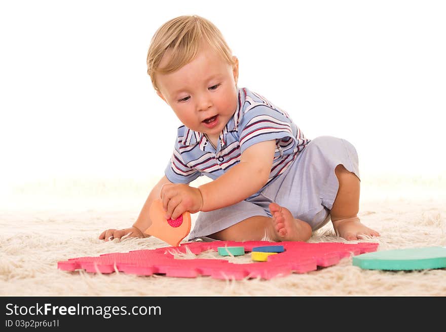 Little boy playing