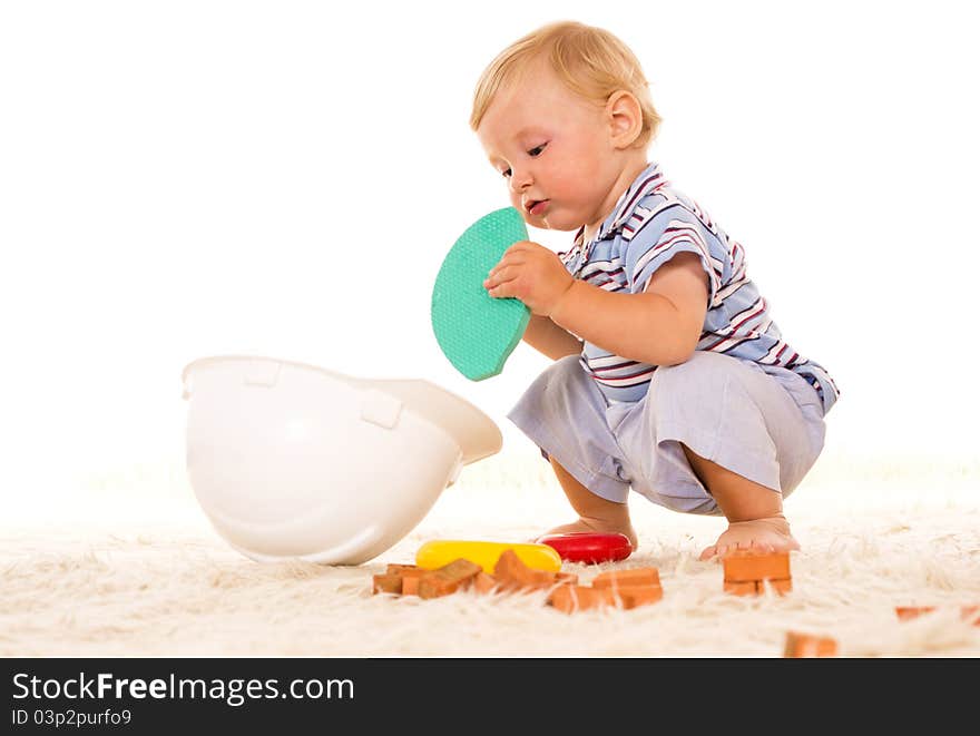 Boy on carpet