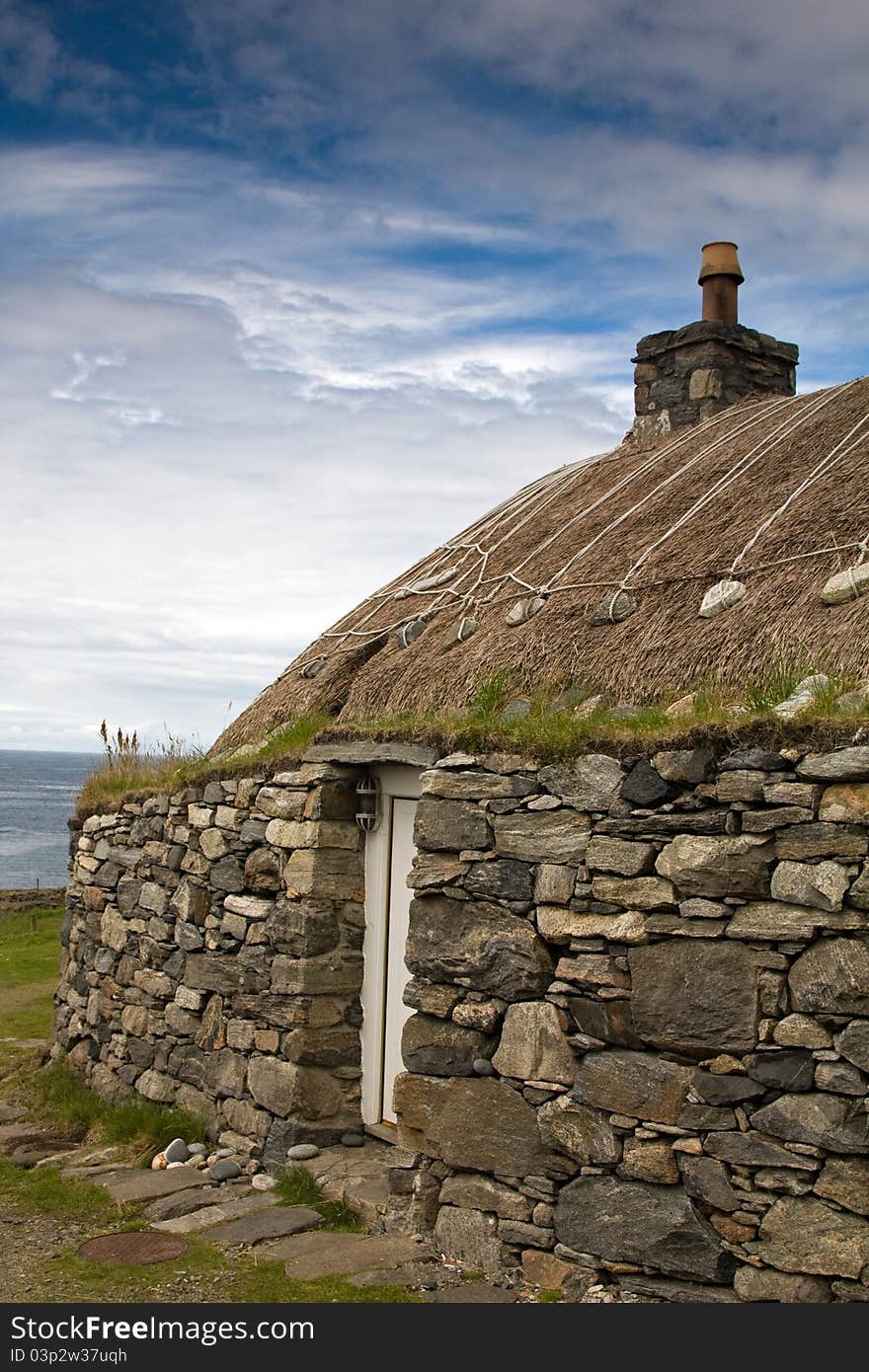 Traditional Blackhouse, Lewis, Hebrides, Scotlan