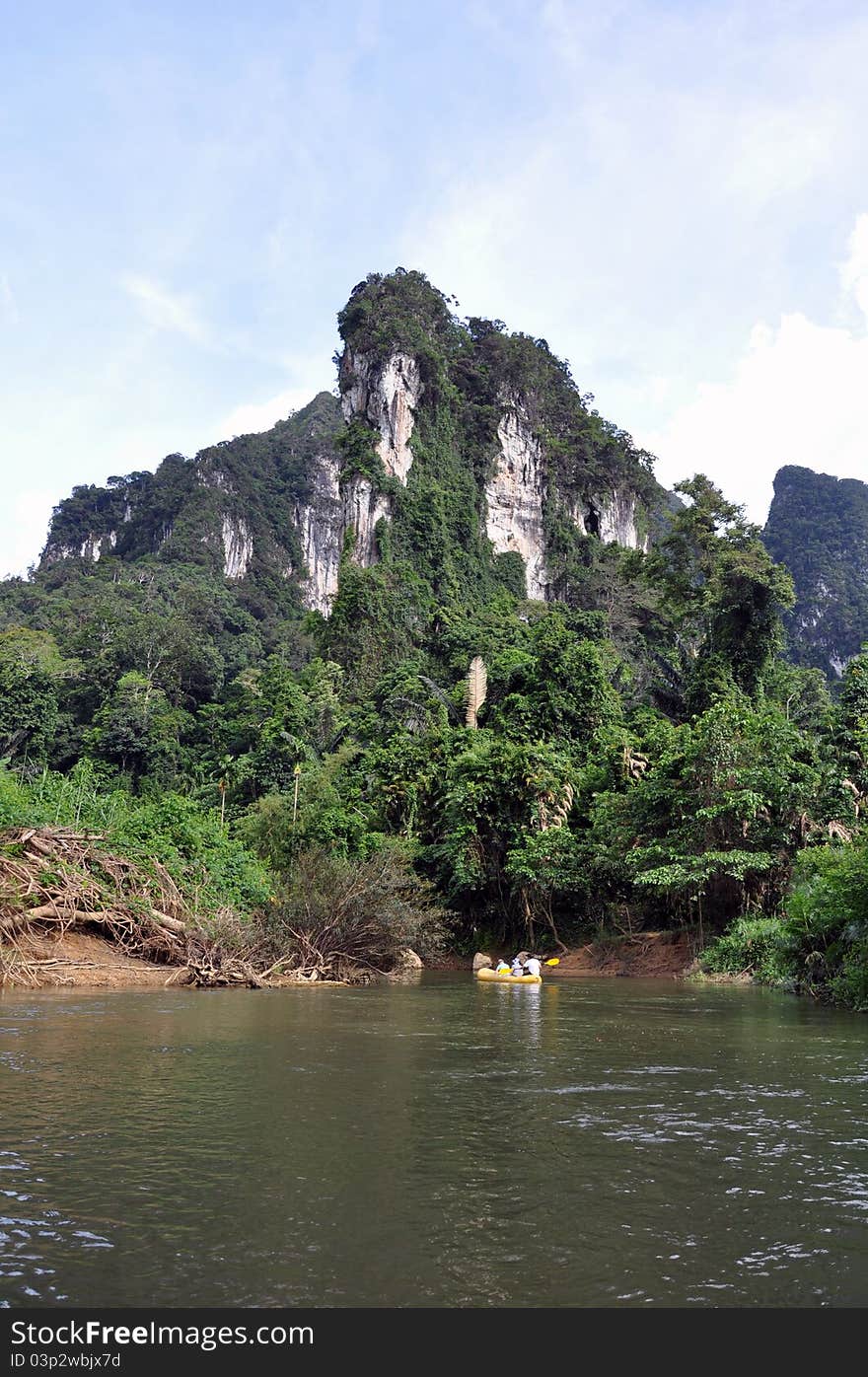 River rafting. Thailand. Island Phuket.