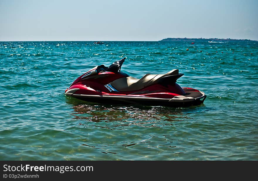 JetSki in the water .