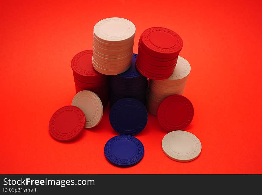 Poker Chip Stacks