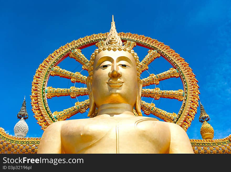 Statue of Buddha in Thailand, island Koh Samui