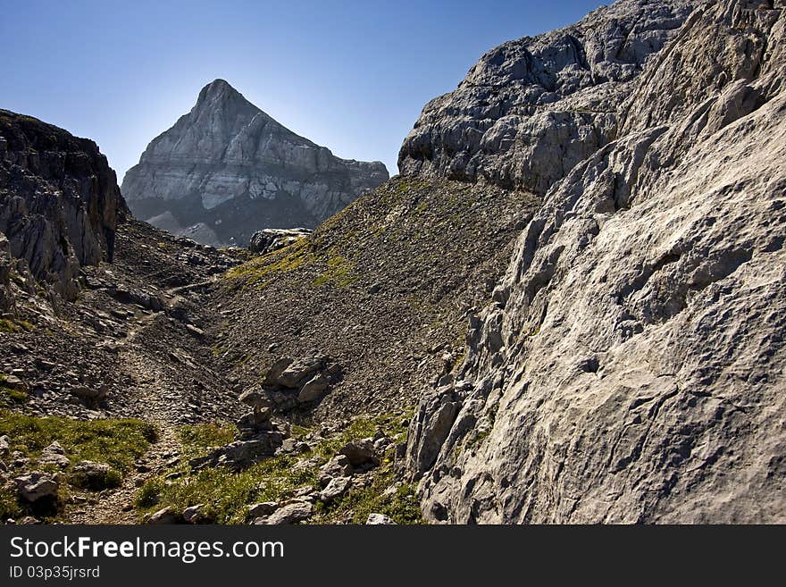 Nice landscape in the mountains