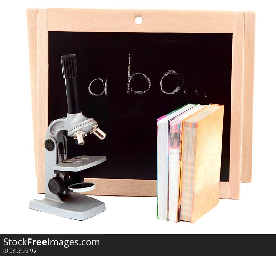 Blackboard With Books