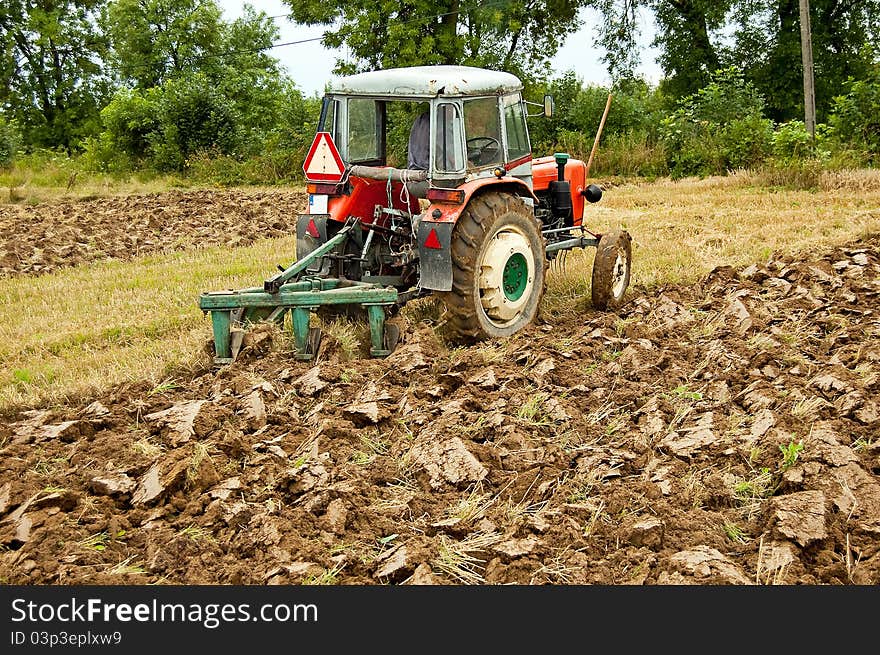 Ploughing field