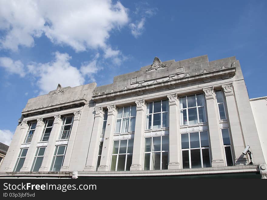 The Facade of an Art Deco Building