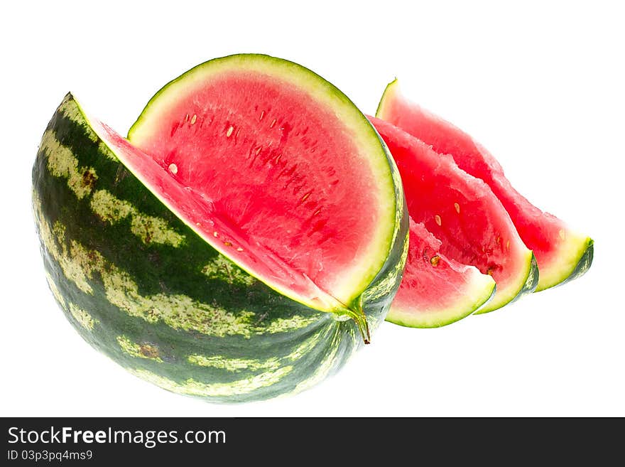 Watermelon isolated on white