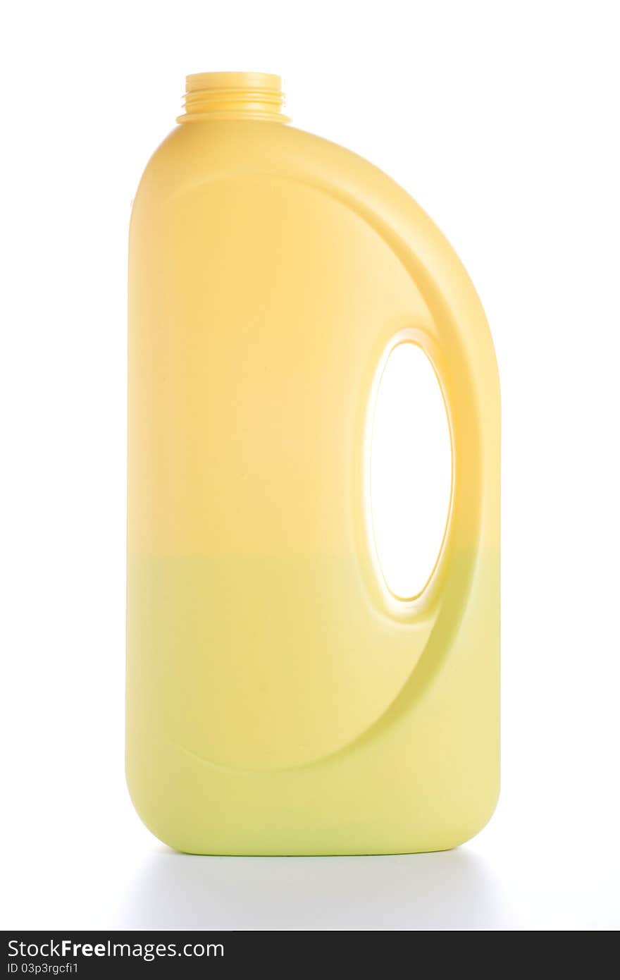 Yellow Bottle Of Domestic Cleaner