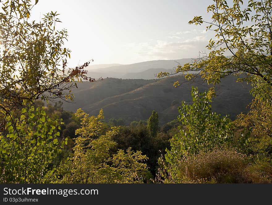 Sundown in the Alpujarra Mountains