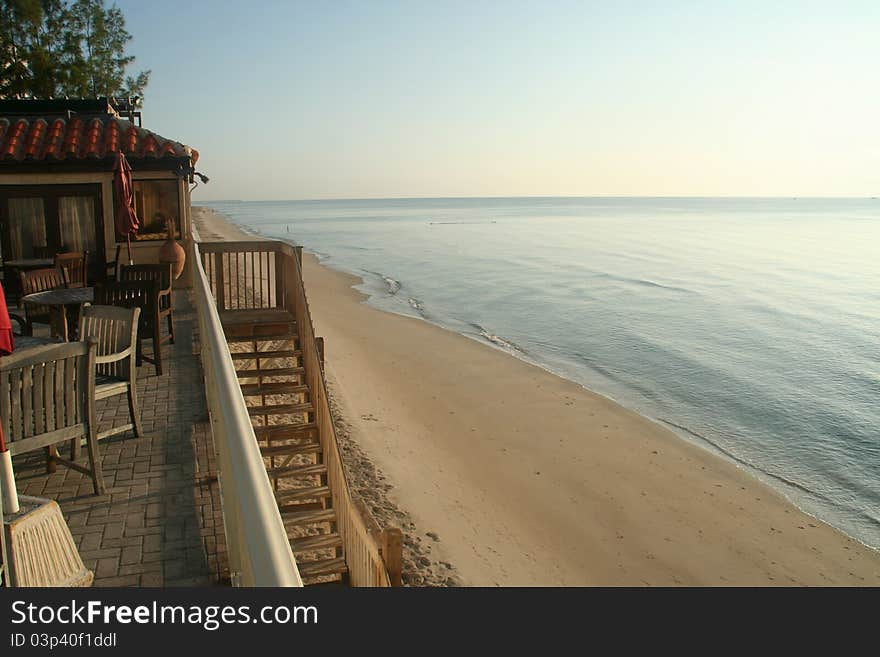 Ocean view from palm beach hotel in Florida. Ocean view from palm beach hotel in Florida