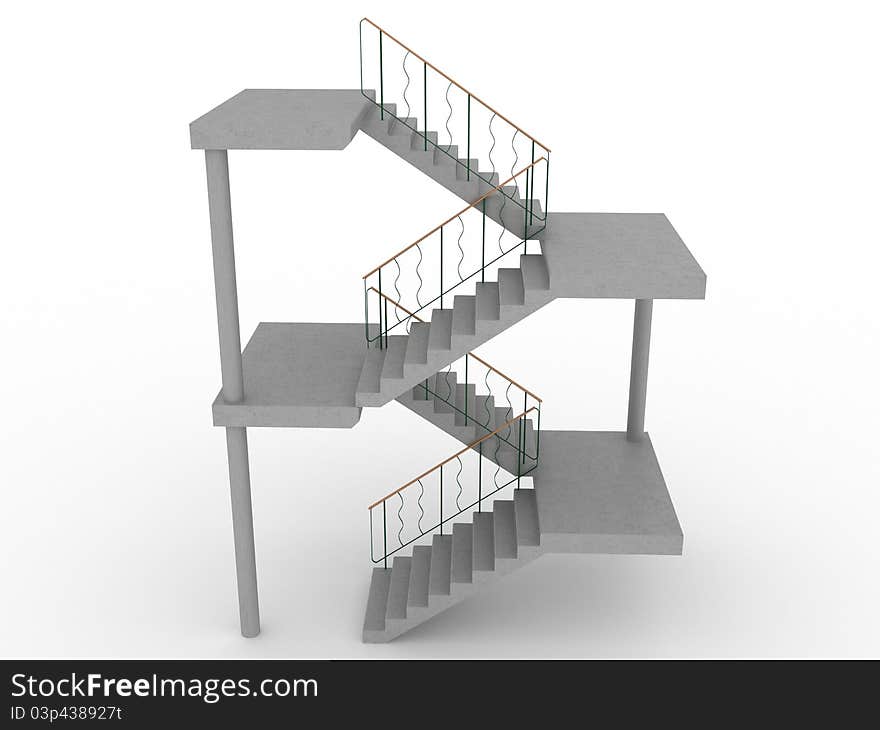 The Concrete Staircase With Openings â„–1