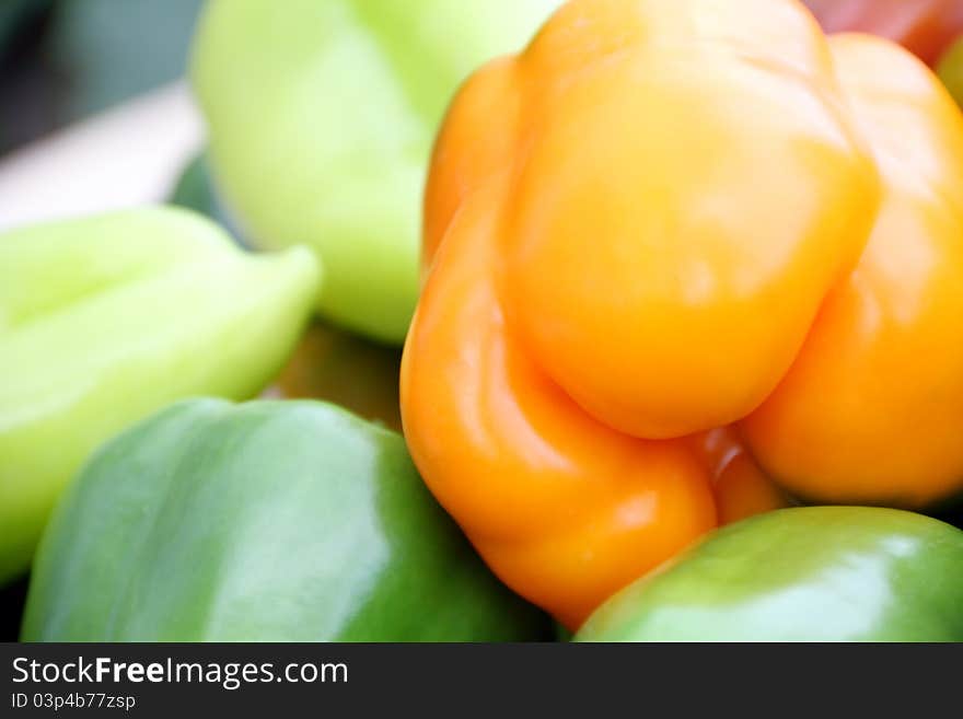 Yellow Capsicum Close Up