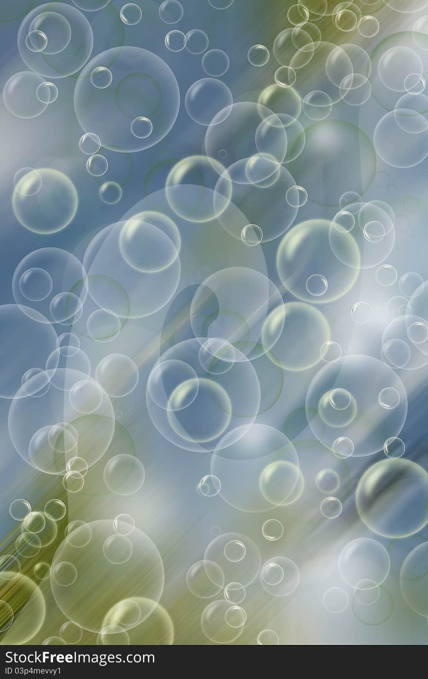 Abstract bubble background