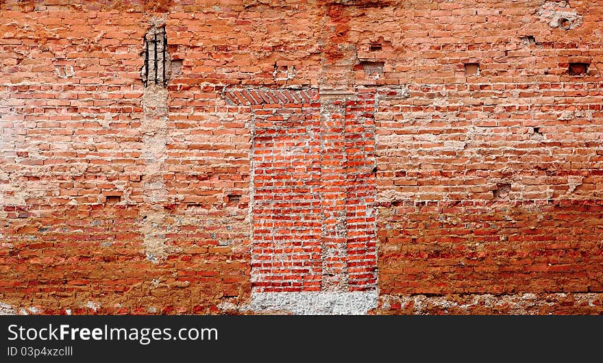 Old brick wall for background