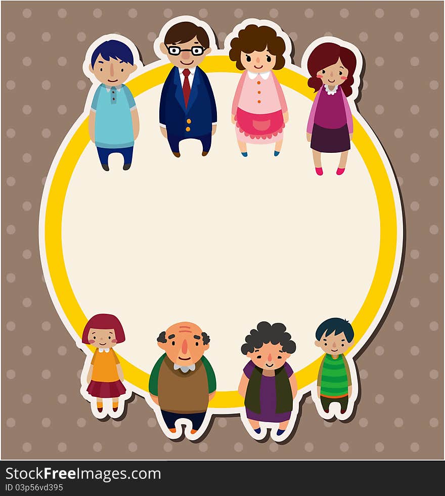 Cartoon Family Card