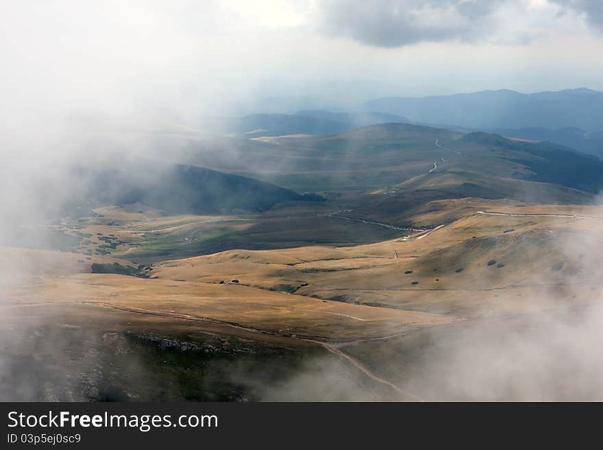 Landscape of Bucegi mountains, photo taken in Romania. Landscape of Bucegi mountains, photo taken in Romania