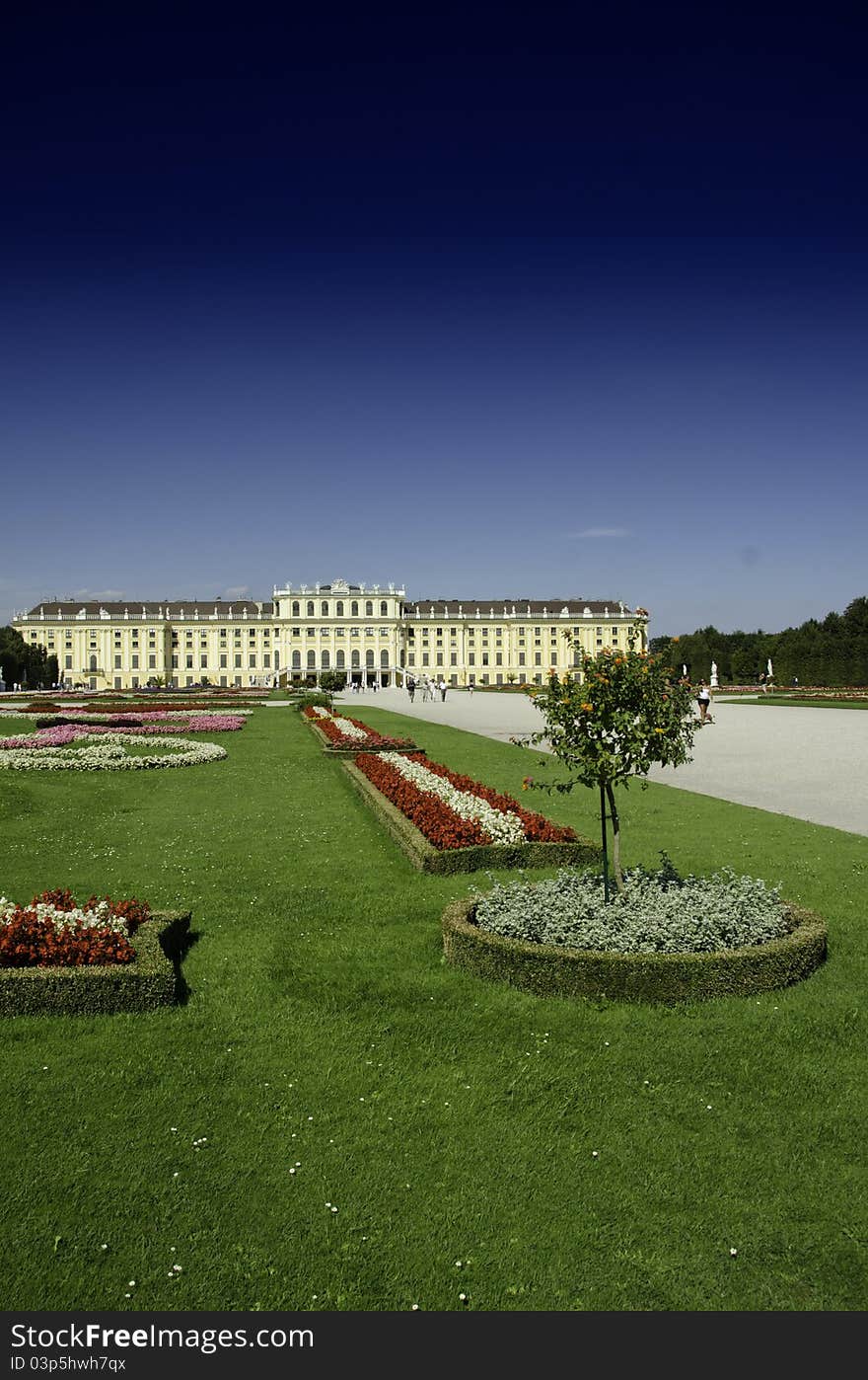 Gardens and Flowers inside Schonbrunn Castle