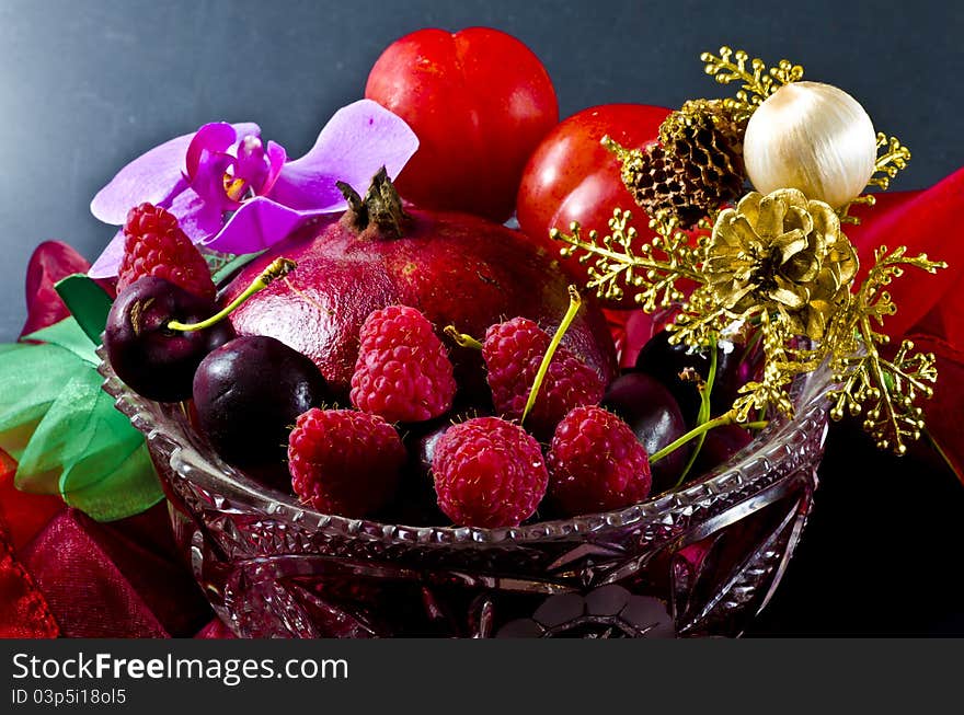 Fruit Bowl With Fruit