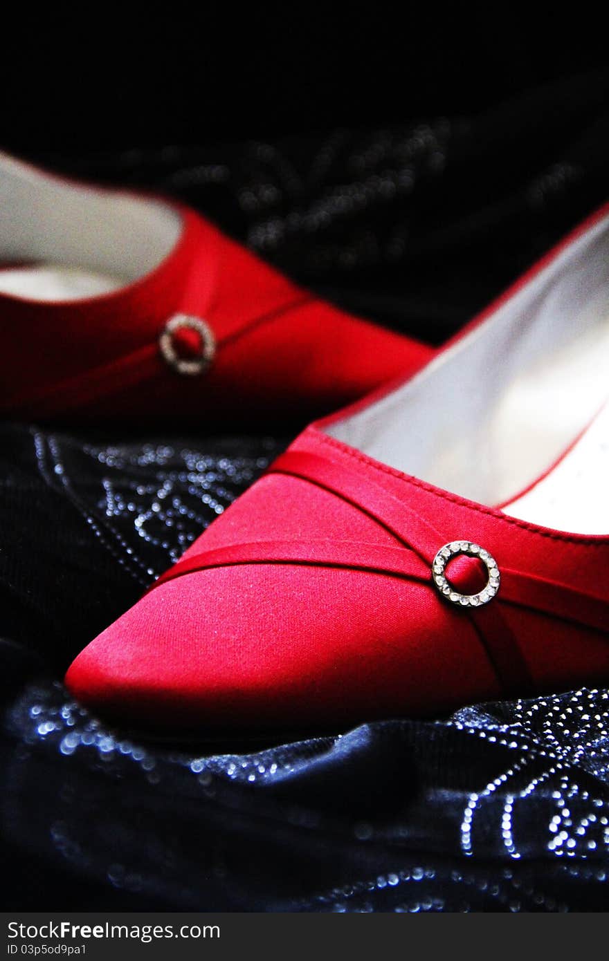 Wedding Shoes on a plain background