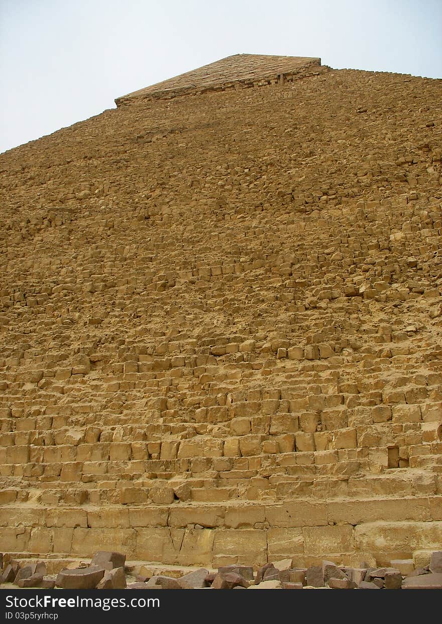 A photo taken of the pyramids at Giza in Cairo. A photo taken of the pyramids at Giza in Cairo.