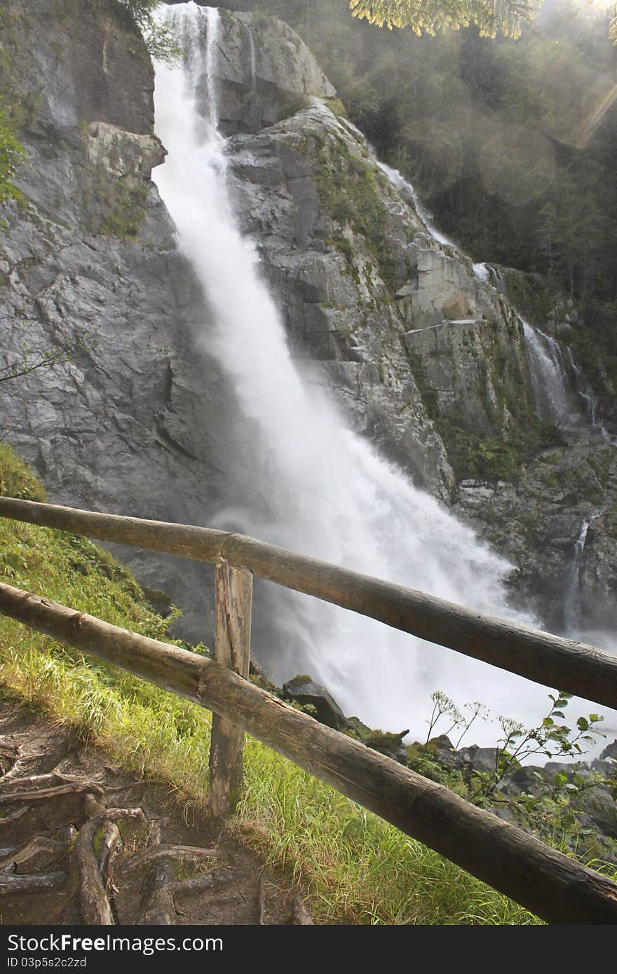 Alpine Waterfall