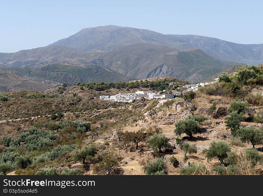 View Of Almegijar Village