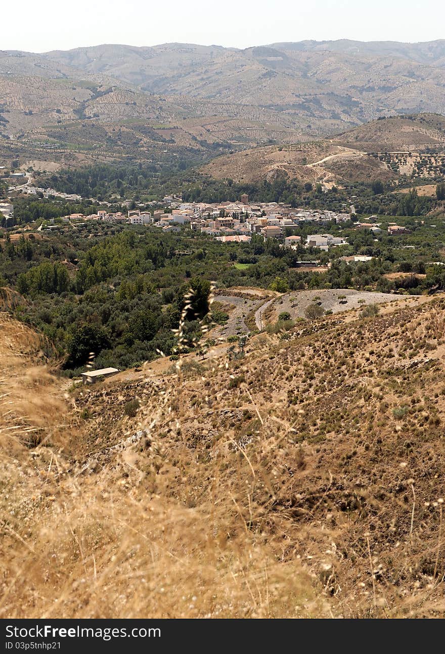 View of Cadiar village