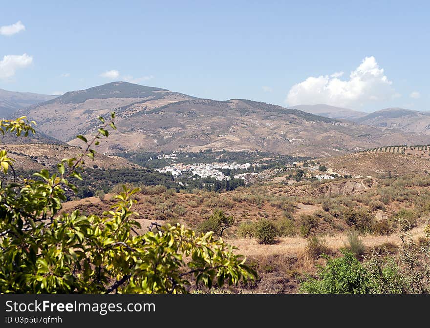 View of Cadiar village