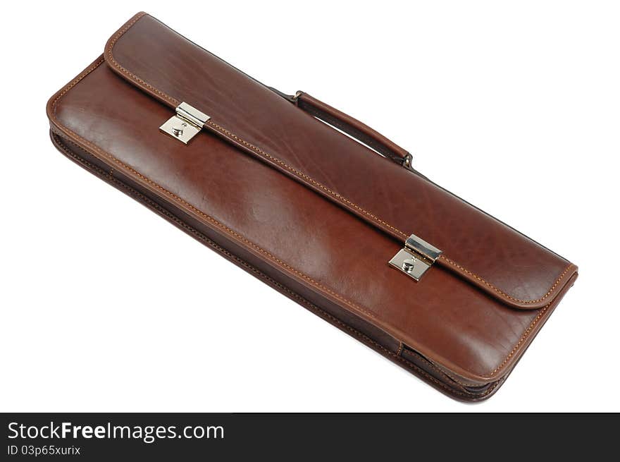 Brown leather case