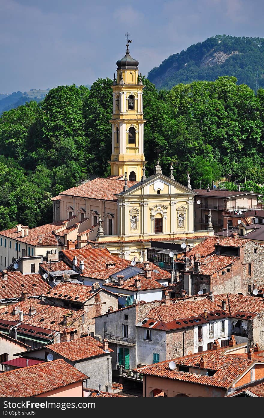 View of Ceva, in Piedmont, Italy.