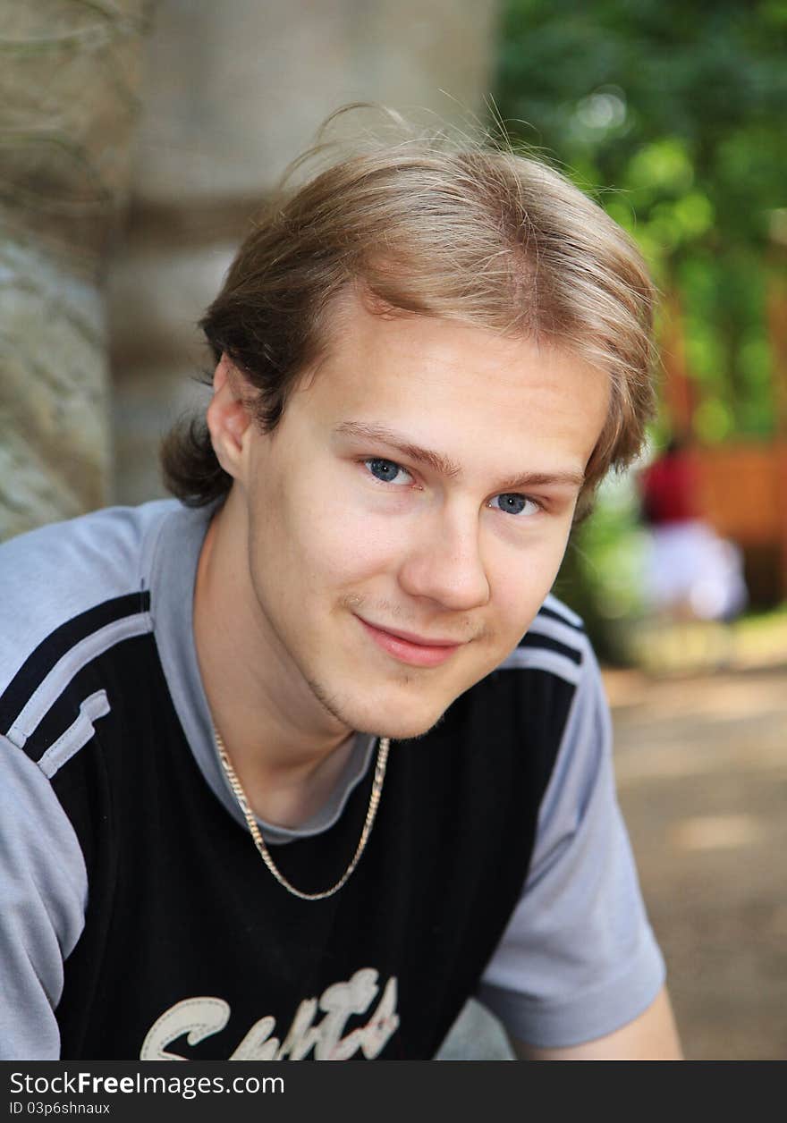 Close-up of a young boy. Close-up of a young boy