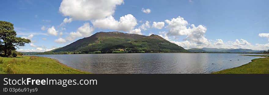 Panorama Of A Cumbrian Lake