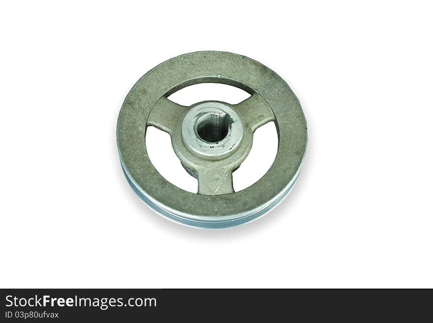 Silver pulley is often used in industrial work. Silver pulley is often used in industrial work.