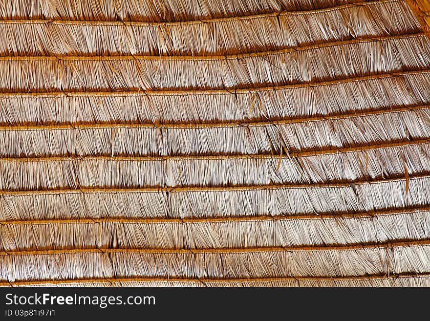 Texture of hay stack roof