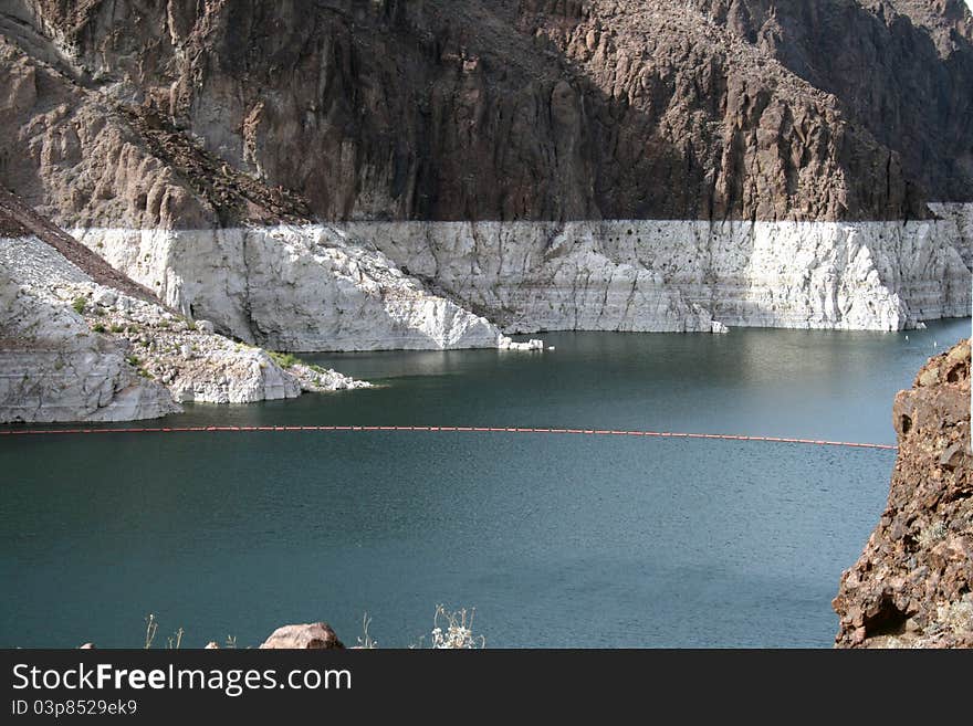 A picture of Colorado River at Hoover Dam. A picture of Colorado River at Hoover Dam.