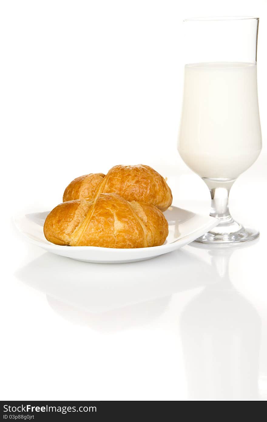 Croissaints and mlilk