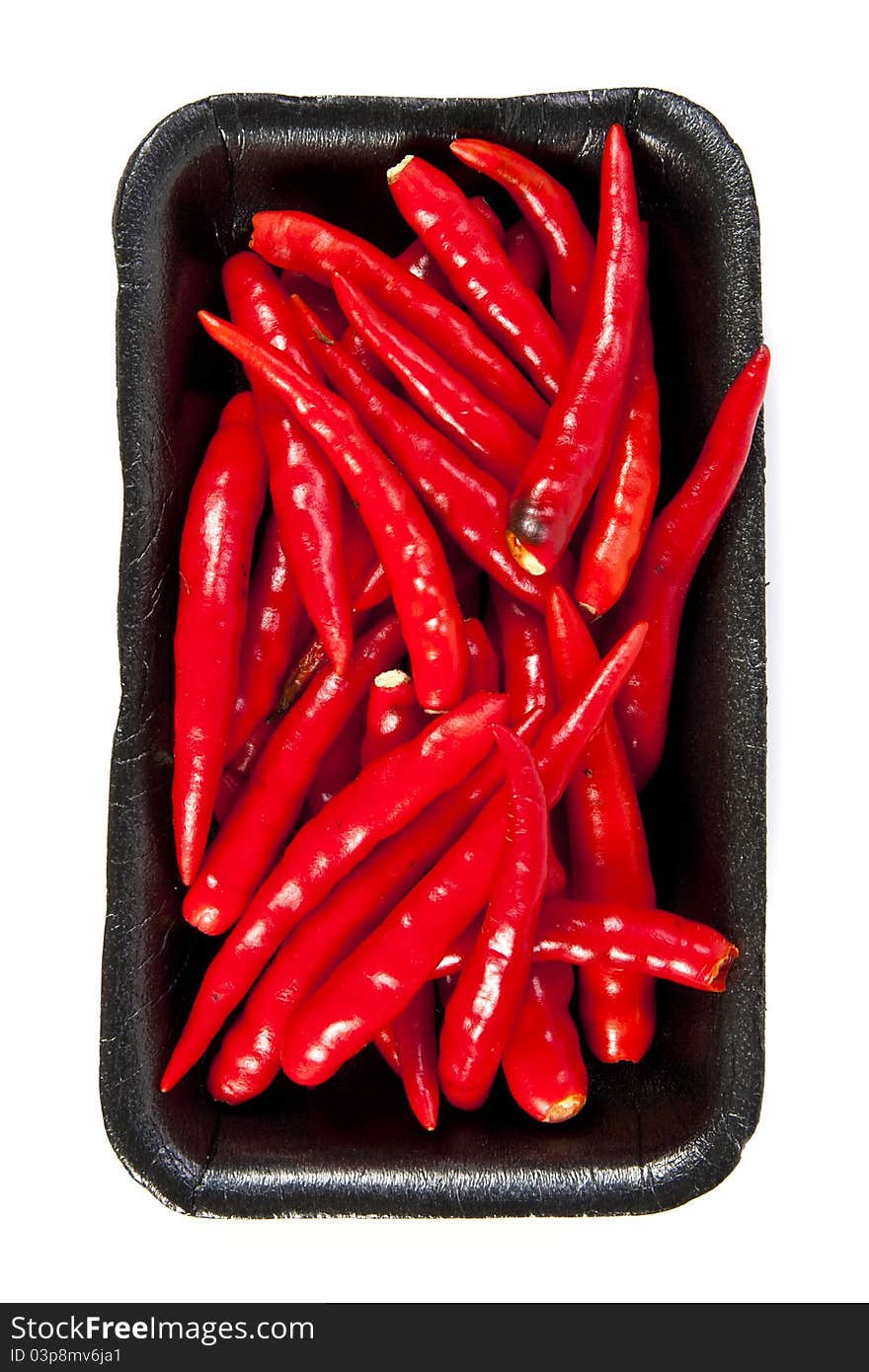 Group of red hot chili pepper