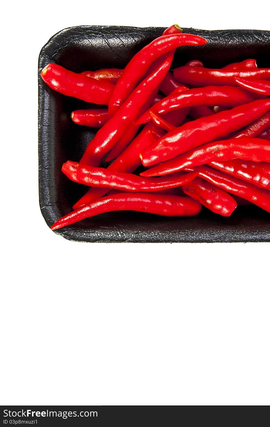 Group of red hot chili pepper