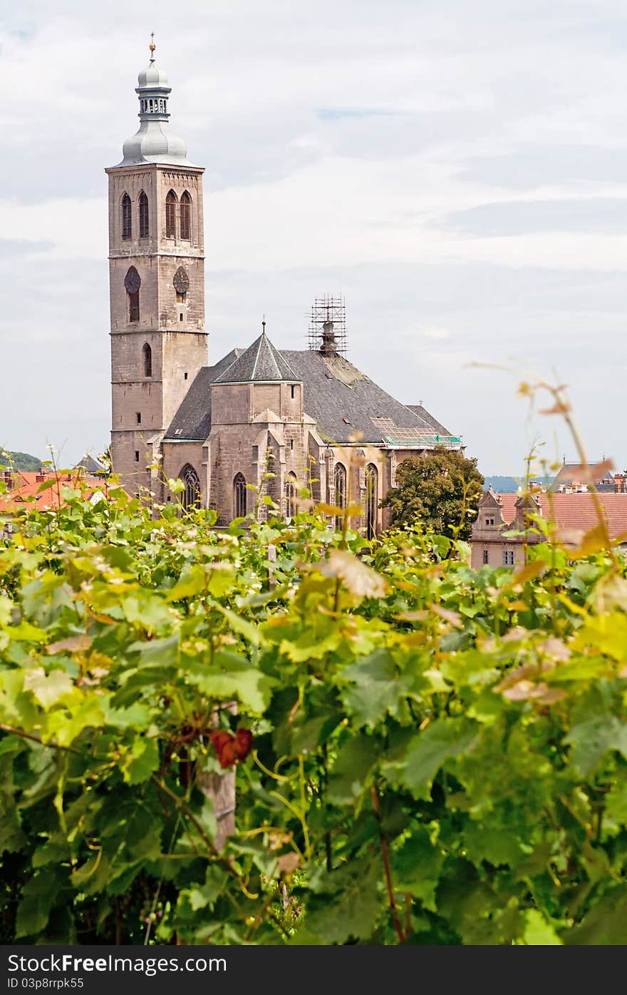 Church of St. James in Kutna Hora, city protected by UNESCO, Czech Republic.