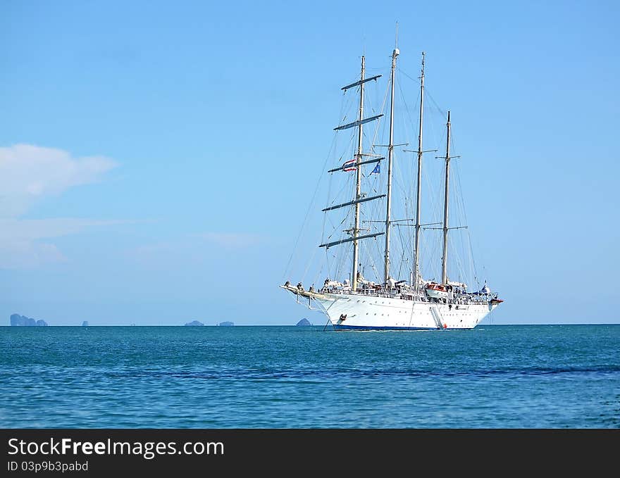 Yacht, Boat on the andaman sea