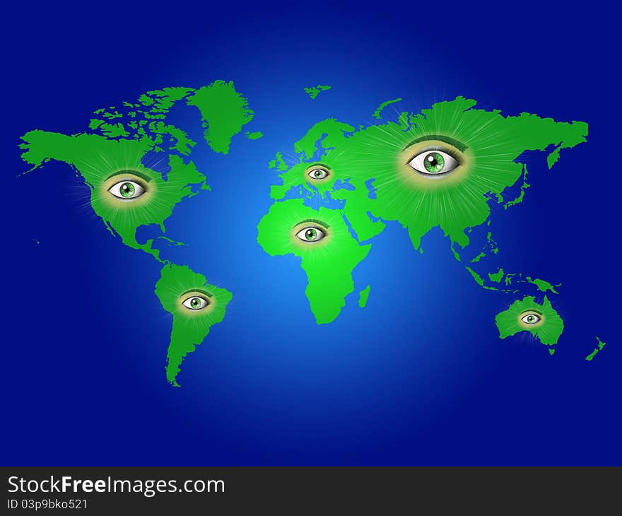 Human eyes on every continent. Human eyes on every continent