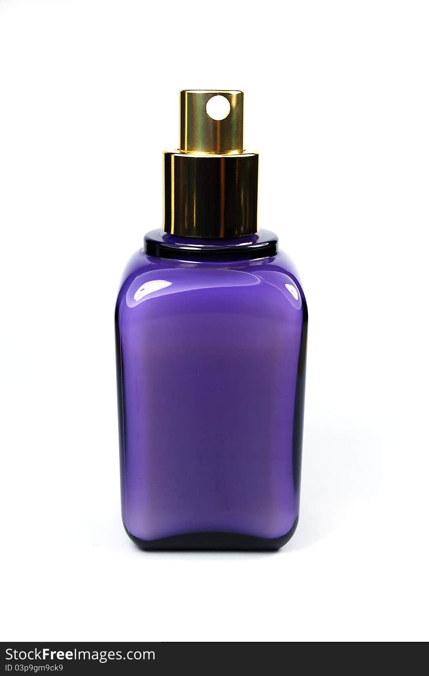 Purple small bottles, cosmetic products