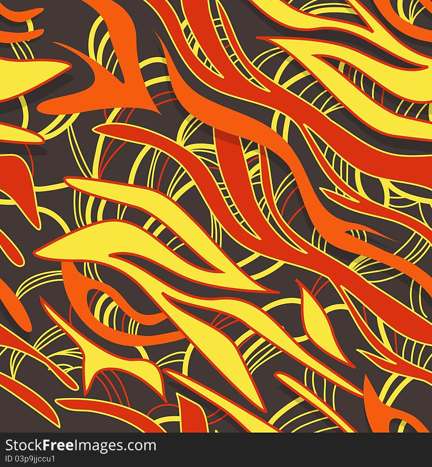 Abstract background with bright waves. Abstract background with bright waves