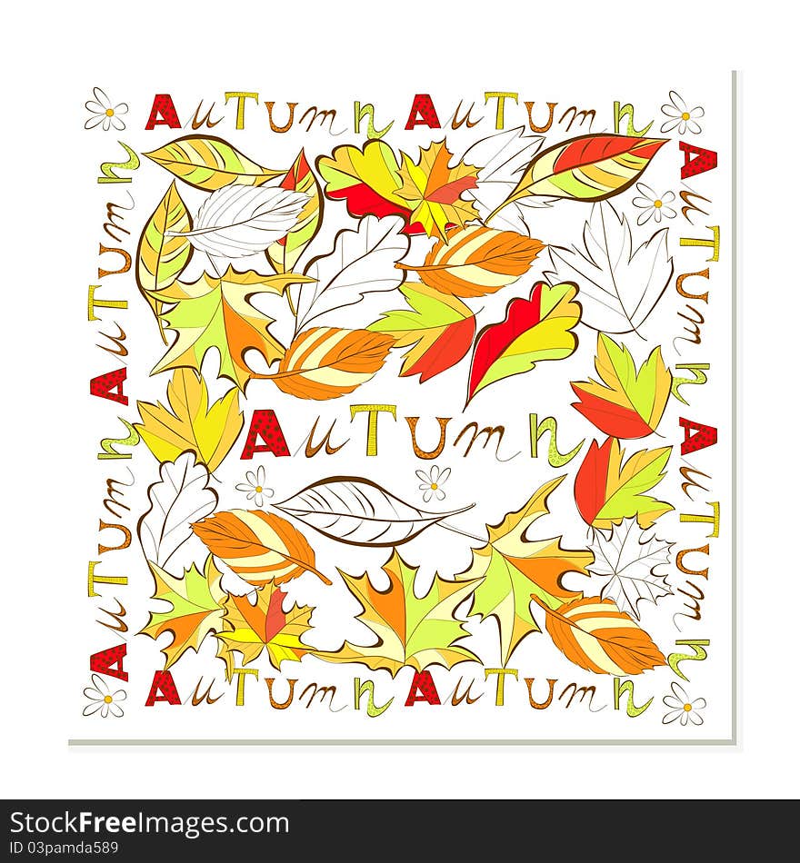 Autumn card