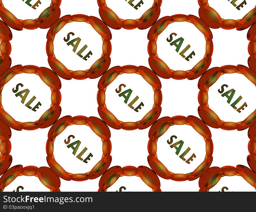 3D White Sale Background