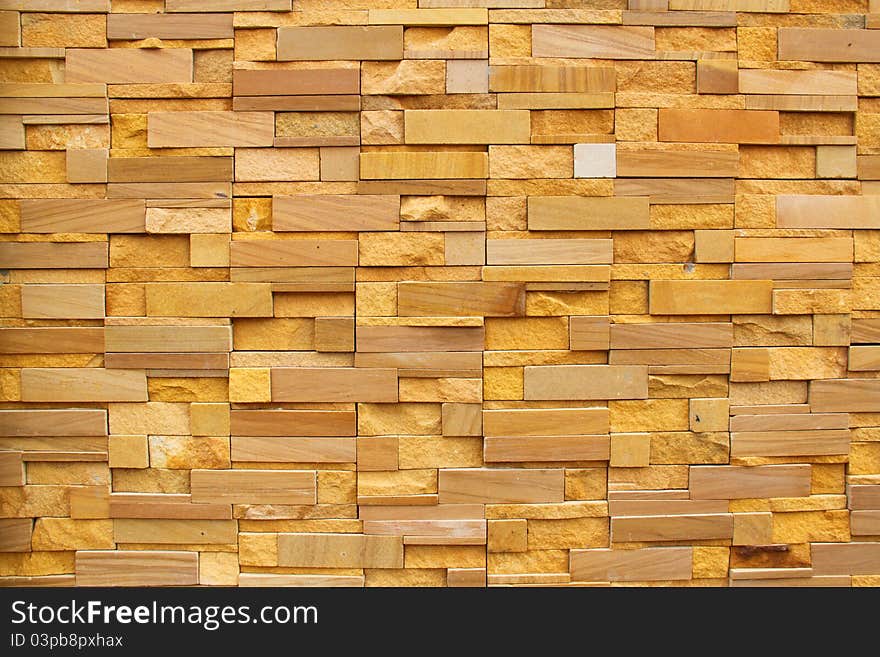 Modern brick stone wall