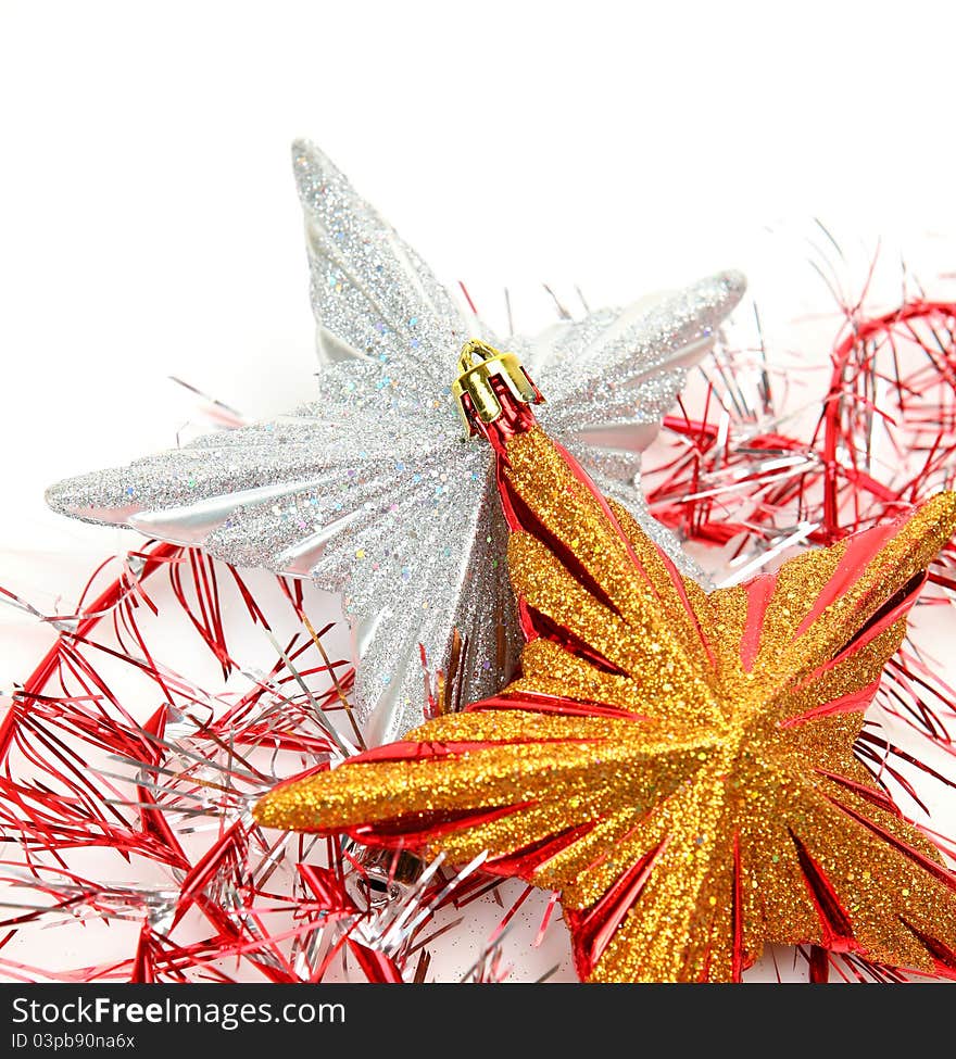 New Year's decorative subjects and ornaments. New Year's decorative subjects and ornaments